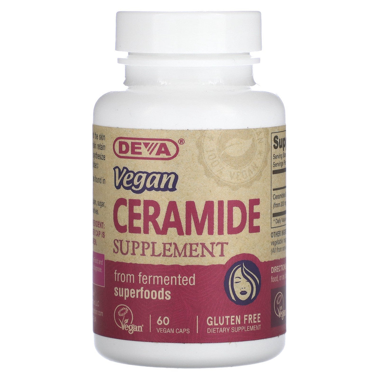 Deva Nutrition Vegan Ceramide Skin Support Tablets - 60 Ea